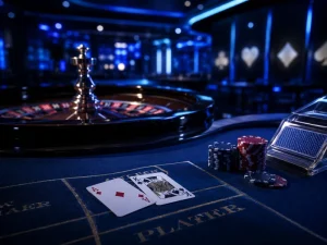 Live Casino BolaKing888 dengan meja permainan dan roulette